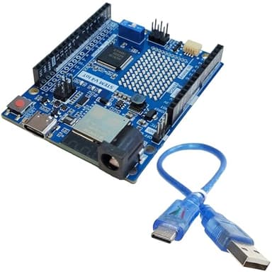 DIYables STEM V4 IoT Development Board, Compatible with Arduino Uno R4 WiFi, RA4M1 32-Bit, with Wi-Fi & Bluetooth, for Learning, Prototyping, Education, with Tutorials