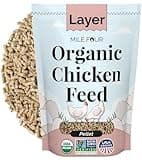 Mile Four Organic Chicken Feed – Layer Pellet, Non-GMO, USA Grown, 16% Protein, Corn-Free, Soy-Free, Non-Medicated Feed for Chickens, 2 lbs Sample