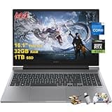 HP Omen 16 Gaming Laptop 16.1" FHD IPS 144Hz Intel 16-core i7-14650HX (>i9-13900HX) 32GB RAM 1TB SSD GeForce RTX 4060 RGB Backlit Thunderbolt FHD Privacy Camera Fast Charge Win11 w/ICP Accessory