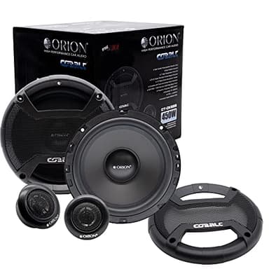 ORION Cobalt CT-CK655 6.5” 4 OHM 2-Way Car Speaker, Set of 2 Speakers Kit Include Tweeters