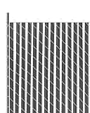 VEVOR Bottom Locking Privacy Slats, Single-Wall Vertical Bottom-Locking Slats for Chain-Link Fence, High-Density HDPE Chain Link Slats Ideally Fit 6' High Fence for Garden, Farm, Sports Field(Black)