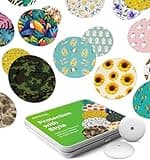 Kovoq Freestyle Libre 3 & Plus Sensor Covers Waterproof, 2pcs Protective Hardshell Cover + 10pcs Surprise Pattern Sensor Patches, Multiple Protection for CGM Glucose Monitor