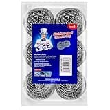 MR.SIGA Stainless Steel Scourer, Pack of 6, 30g
