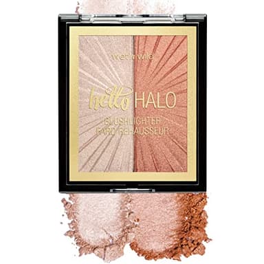 Wet n Wild MegaGlo Blushlighter, Blendable Blush & Highlighter Set, Shimmery Metallic Finish, Highlight Bling