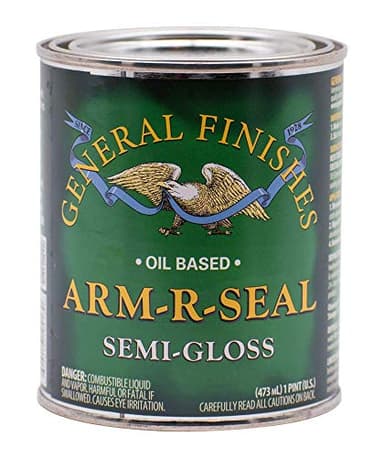 General Finishes Arm-R-Seal Oil Based Topcoat, 1 Pint, Semi-Gloss
