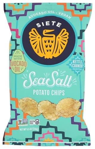 Siete Family Foods Sea Salt Potato Chips, 5.5 oz Bag