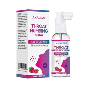 ANALEZE Throat Numbing Spray for Oral Women Men,Deep Throating Numb Spray Made in Japan 60ml (Strawberry)