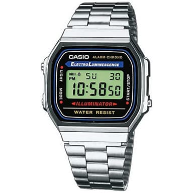 Casio Men's Vintage A168WA-1 Electro Luminescence Watch