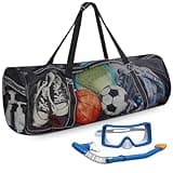 Kacctyen 2 Pcs Large Mesh Dive Bag 37 x 15 x 15 Inches Scuba Gear Bags for Diving, Snorkeling, Travel, Beach, Sports Storage with Pocket