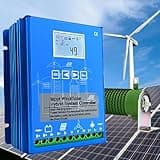 Naturalpowev Wind Solar Hybrid Charge Controller 12000W Wind Solar Turbine Generator Controller with Dump Load, 12V/24V/48V Automatic Controller for Home, Boat, Street Light,12V