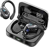 sajawass Wireless Bluetooth Earbuds, 75Hrs Playback, LED Display Charging Case, Ear Hooks, IPX7 Waterproof, Over-Ear Design