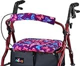 NOVA Medical Products Rollator Walker Seat & Back Cover, Removable & Washable, Butterflies