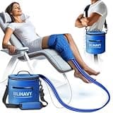 Cold Therapy Machine, Portable Ice Therapy Machine for Knee After Surgery with Programmable Timer & Flow Rate, Quiet Pump, Knee Pad, Cold Therapy Unit for Long-Term Relief and Recovery