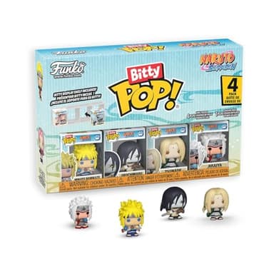 Funko Pop! Bitty: Naruto Shippuden - Minato Namikaze, Orochimaru, Tsunade, and Jiraiya - 0.9 Inch (2.2 Cm) - Anime Collectable - Gift Idea - Stackable Display Shelf Included