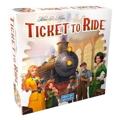 Asmodee Ticket to Ride Board Game (2025 Refresh) - A Cross-Country Train Adventure for Friends and Family, Strategy Game for Kids & Adults, Ages 8+, 2-5 Players, 30-60 Minute Playtime