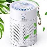 Air Purifiers for Bedroom Home, KOIOS H13 True HEPA Filter Air Purifiers for Desktop Office Car Pets with USB Cable, Small Air Cleaner, Night Light, Timer, Remove Smoke, Dust, Odors, Pollen