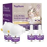TopSum Cat Pheromones Calming Diffuser: Premium Pheromone Diffuser for Cats - Cat Pheromones Diffuser - Cat Calming Diffuser - Cat Calming Pheromone Diffuser, 2 Pack (Purple)