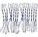 Cyprinus Carpio Jewish Traditional Tzitzits Set for Pants/Jeans Tzitzits Tassels Prayer Shawl Accessories Blue and White Home Decor Tassels with Hanging Hooks for Hebrew Men or Women
