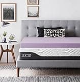 LUCID 4 Inch Lavender Infused Memory Foam Mattress Topper - Ventilated Design - California King Size