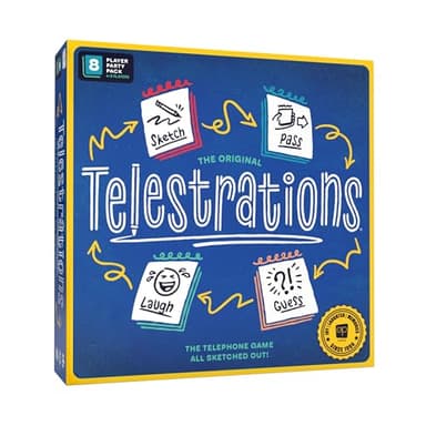 Telestrations 8 Player 2nd Edition Board Game, Award Winning Hilarious and Unpredictable Must Have Party Game with a New Look, Sketch What Your Read Then Guess What You Saw, 4-8 Players, Ages 10+
