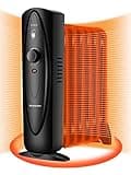 Homeleader Oil Filled Radiator Heater with Adjustable Thermostat, Electric Personal Heater with Overheat Safety, for Home and Office, 700W, Black