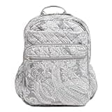 Vera Bradley Women's, Performance Twill Xl Campus Backpack, Cloud Gray Paisley, One Size