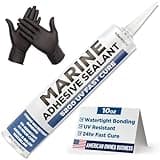 10 oz Marine Adhesive Sealant 5200 Fast Cure (White) - Permanent, Watertight Bonding and Sealing - UV Resistant, Above & Below Waterline - Compare to 05203 and 06520 FC M - by Berkland