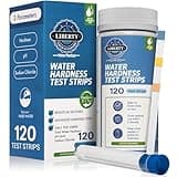 Liberty Gold Standard© Water Hardness 3-1 Test Strips (120-Piece): Water Testing Kit for Home, Drinking, Well, Spa, Swimming Pool, Softener, Dishwasher for Calcium Magnesium and Salt Levels