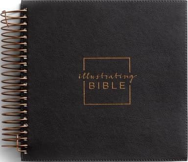 Illustrating Bible NIV - Spiral Bound Bible Journal, Dark Gray J3482 (8 Point Font)