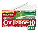 Cortizone 10 Maximum Strength Ultra Soothing Anti-Itch Cream, 1% Hydrocortisone Creme, 2 oz.