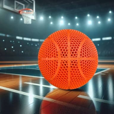 WITO Airless Basketball 3D Printed Silent Basketball (7# - Orange)
