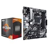 MICRO CENTER AMD Ryzen 5 5500 Desktop Processor with ASUS Prime B450M-A II AMD AM4 Micro ATX Motherboard