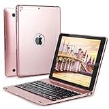 LAVO-TECH Wireless Bluetooth Keyboard Case for iPad 5th-6th Gen, Air 1-2, iPad Pro 9.7 - Slim Full Protection Cover