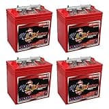 US Battery US2200 XC2, 6 Volt, 232 Amp Hours, GC2 Group Size, 4 Pack
