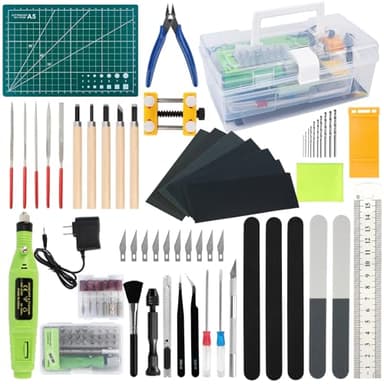 Gundam Tool Kit,103 Pcs Professional Model Tool Kit for Gundam, Modeling Tools for Plastic Models,Gunpla Tool Kits for Adults,Model Building Tools Hobby Tools Craft Set for Repairing and Fixing