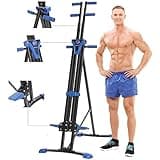 The ONLY Vertical Climber Machine Combined Resistance Training and High-Intensity Cardio for Home, More Than 350 lbs Weight Capacity，Full Body Stair Climber，Home Gym Exercise Machine (Blueblack)