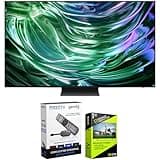SAMSUNG QN83S90DA 83 Inch OLED 4K Smart TV (2024 Model) Bundle with Redeemable DIRECTV Gemini Air Streaming Device and 1 YR CPS Enhanced Protection Pack