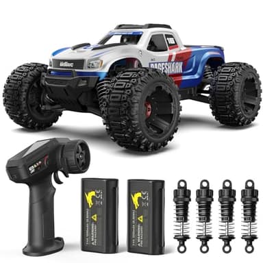 UDIRC Fast RC Cars for Adults, Upgradable 56 MPH, Heavy Duty RC Truck, 4X4 Off Road All Terrain 2.4Ghz RTR 1:16 Remote Control Car, Monster Truck with 2 Rechargeable Batteries for Beginners and Boys