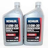 Maintenance 2 PK Kohler Engine 10W30 Synthetic Blend Motor Oil 1 Quart Bottles 25 357 65s