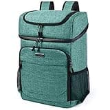 BAGLHER Cooler Backpack 30 Cans Lightweight Insulated Backpack Cooler Leak-Proof, Lightweight Backpack with Cooler for Lunch Picnic Hiking Camping Beach Park Day Trips, Green