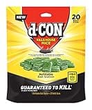 d-CON Refillable Corner Fit Mouse Poison Bait Station, 1 Trap + 20 Bait Refills