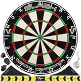 Viper Slash Official Competition Bristle Steel Tip Dartboard, WDF Accredited with Staple-Free Ultra-Thin Metal Wiring, Self-Healing Professional-Grade African Sisal, Magnetic Dart Holders,Black