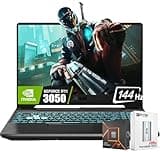 ASUS 2025 TUF A15 15.6'' FHD 144Hz Gaming Laptop, 8-Core AMD Ryzen 7-7435HS, Nvidia Geforce RTX 3050 Graphics, 16GB DDR5 RAM, 1TB SSD, RGB Backlit KB, Wi-Fi 6, Win11, W/Portable SSD