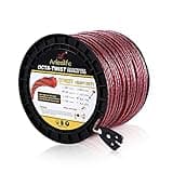 A ANLEOLIFE 3-Pound Heavy Duty Octa-Twist .105-Inch-by-770-ft Trimmer Line Spool,OTRIXT Co-Extruded Multi-Edge Spiral Weed Eater String, Red