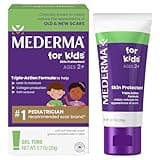Mederma Scar Gel for Kids; Reduces the Appearance of Old and New Scars from Cuts, Burns, Surgery; Goes on Purple and Rubs in Clear; Grape Scented; Ages 2+, 0.70 Oz
