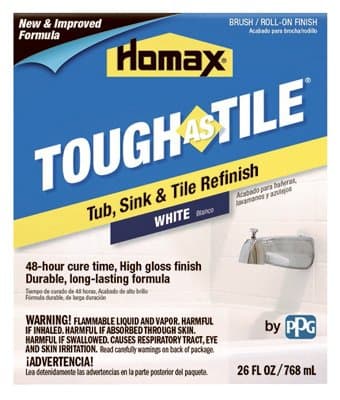 Homax Tough As Tile Gloss White Tub and Tile Refinishing Kit 26 oz.