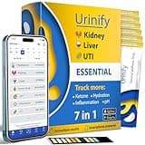 Urinify Mobile App Urine Test Strips -Trusted at Home Kidney and Liver Test Kit, Urinary Protein, UTI Test, Hydration, Ketone Body, pH, Urinalysis- Essential Kit (6 Strips)