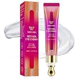 Wiwish Advanced Retinol Eye Cream: Under Eye Cream for Dark Circles and Puffiness, Anti-Aging Eye Cream for Wrinkle Reduction and Firming, Under Eye Treatment Reduces Fine Lines and under eye bags