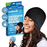 IceBeanie Migraine Relief Cap, As Seen on Shark Tank, Extended Cooling Gel Headache Relief Cap, Tension & Hangover Hat, Cold Headache Hat Mask, Head Ice Pack