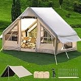 4-6 Person Inflatable Camping Tent, 9.8 * 7.2 FT Glamping Inflatable Tents with LargeTarp,Easy Setup Blow Up Tents for Camping,Large Inflatable Tent Air Tent GlampingTents